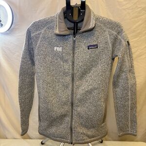 Patagonia Better Sweater Full Zip Fleece Jacket Women Medium Grey RN51884 Logo